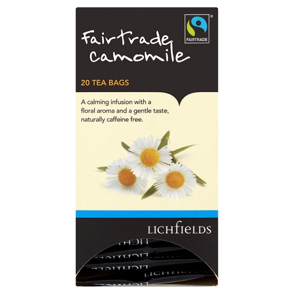 Litchfields Fair Trade Camomile Enveloped Tea Bags 